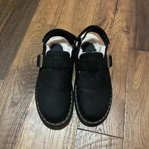Black womens Shoes with Buckle Detail
